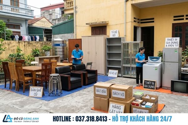Các nhóm bàn ghế, tủ kệ và thiết bị được phân loại trước khi báo giá