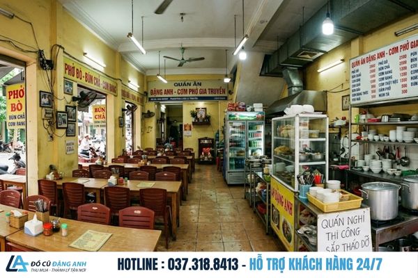 thanh lý quán ăn nhanh tại hà đông Toàn cảnh quán ăn trước khi bắt đầu tháo dỡ 