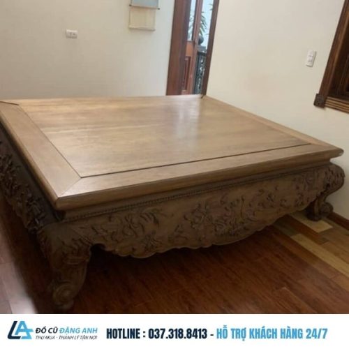 sapgocu Sập Gỗ Gụ Lào Kích Thước 1M6X2M Vân Siêu Đẹp